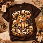 Kids Birthday Party T-Shirt – Custom Name & Age Tee for Boys and Girls