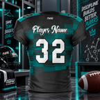 Custom Football Jersey #4 – Sublimated Youth & Adult Team Uniform with Name, Number & Logo