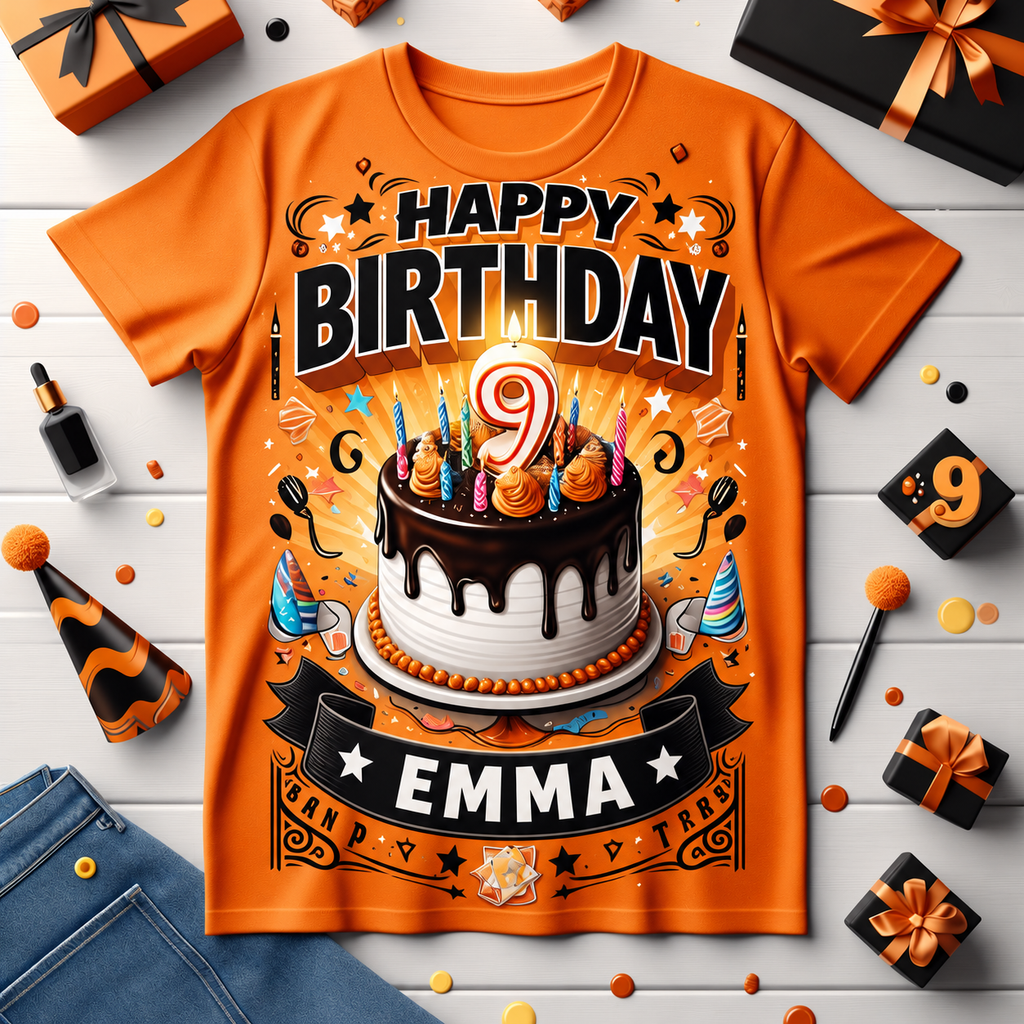 Personalized Birthday Party T-Shirt for Kids – Birthday Boy & Girl
