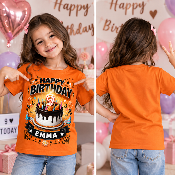 Personalized Birthday Party T-Shirt for Kids – Birthday Boy & Girl