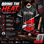 Custom Full Button Baseball Jersey #2 – Player Name, Number & Logo