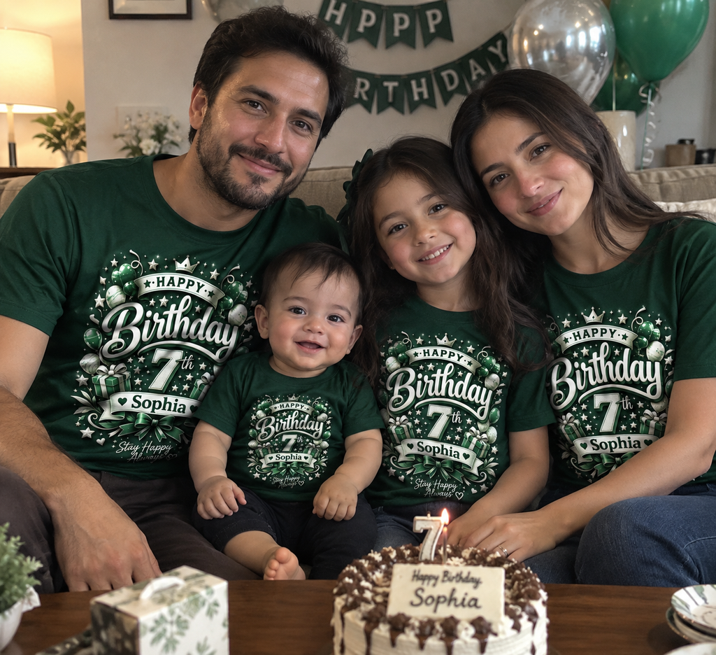 1st to 10th Birthday T-Shirt for Kids – Custom Number Birthday Party Tee