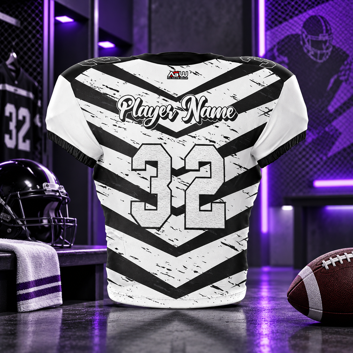 Custom Football Jersey – Sublimated Youth & Adult Team Uniform with Name, Number & Logo