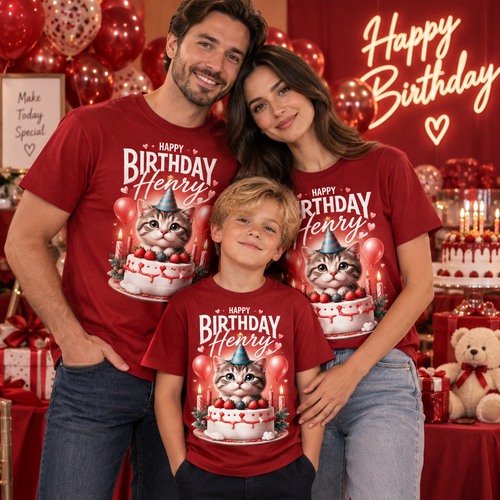 Birthday Girl Shirt – Custom Kids Birthday Party Tee with Name and Age