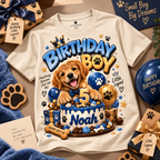 Birthday Boy Shirt – Personalized Kids Birthday Party T-Shirt with Name